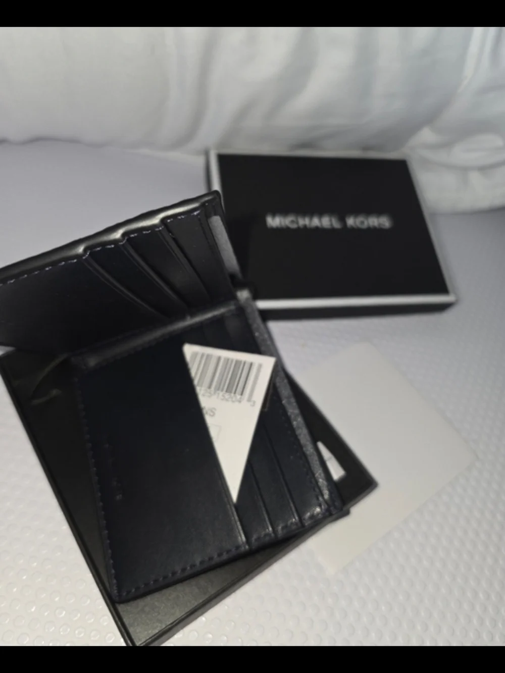 Michael Kors Blue MK Logo Billfold Wallet